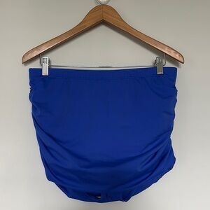 SwimsuitsforAll Ruched Swim Skirt Sz 12 NWT